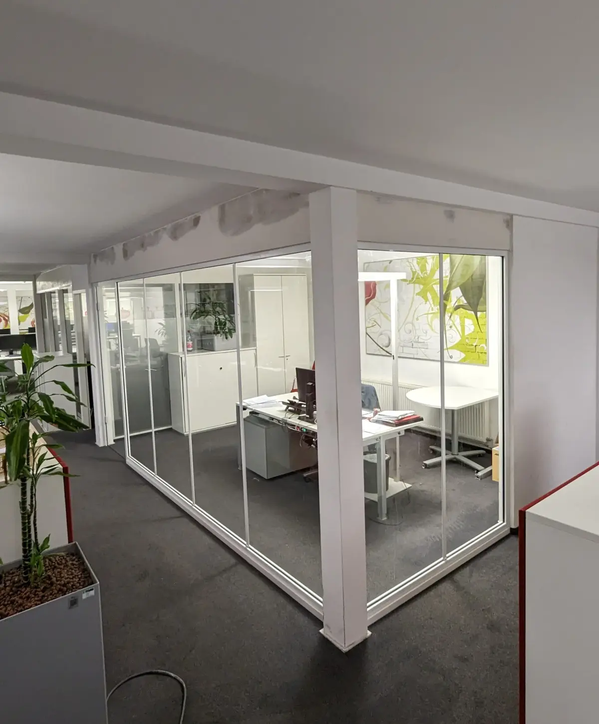 Montage von Fertigbauteilen